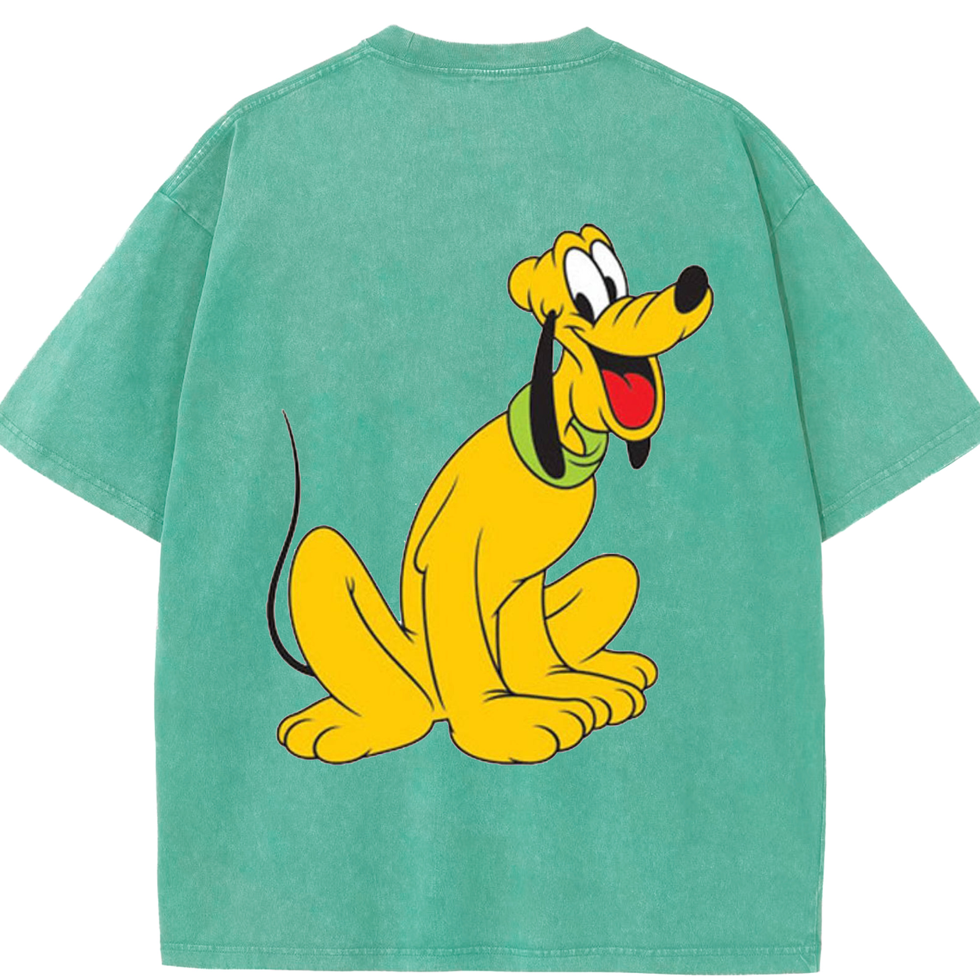 （画像用） ミッキーマウス Mickey Mouse 綿100% ヴィンテージ風 半袖Tシャツ（背面プリント）